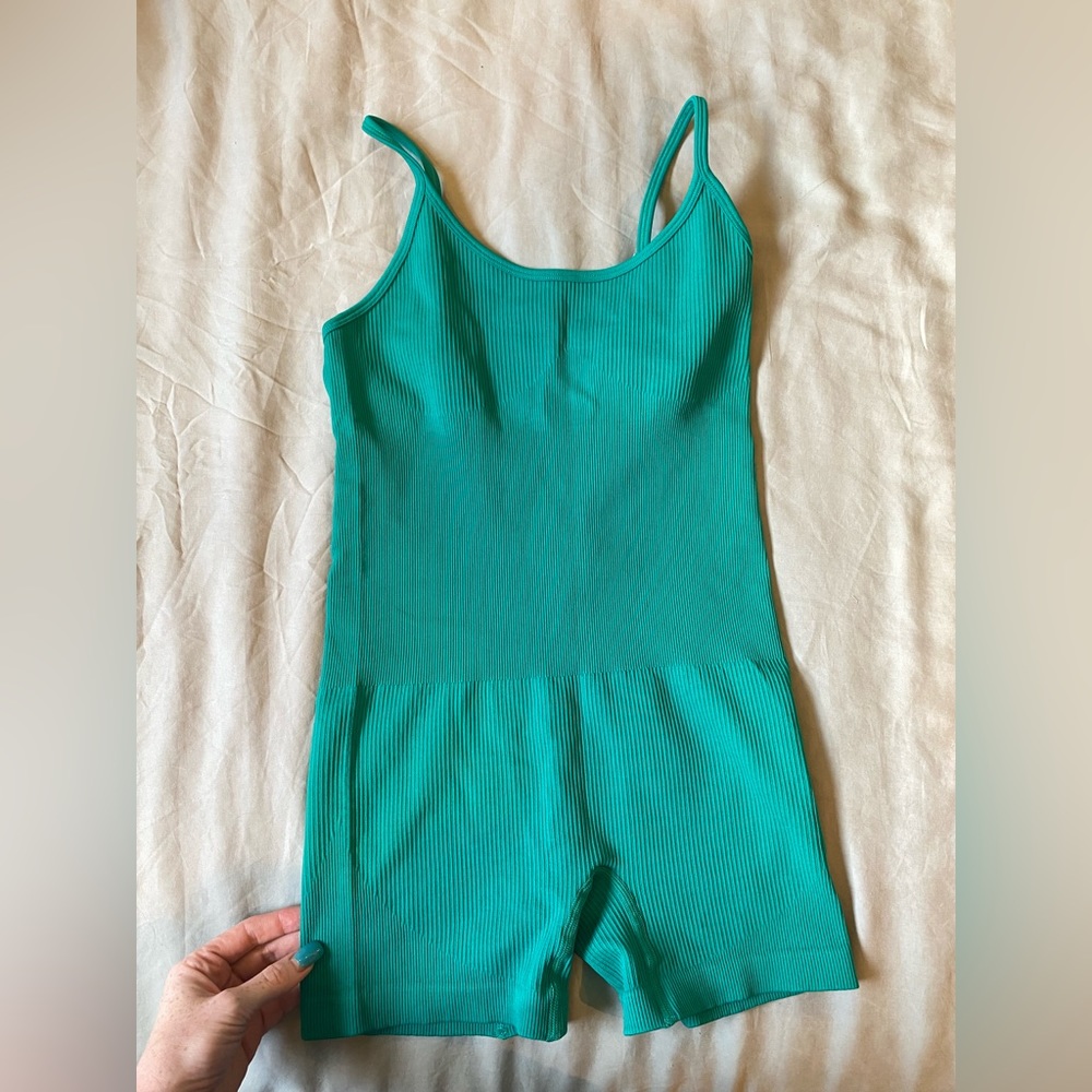 Jade Green Yoga Romper